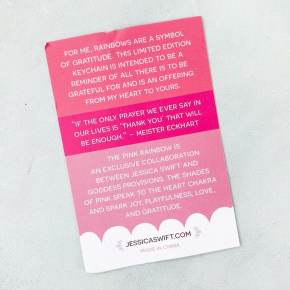 Goddess Provisions Rainbow Keychain - Picture 4 of 4